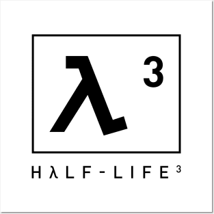Half Life 3 Dark Lambda Symbol Posters and Art